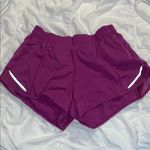 lululemon purple hotty hot shorts
